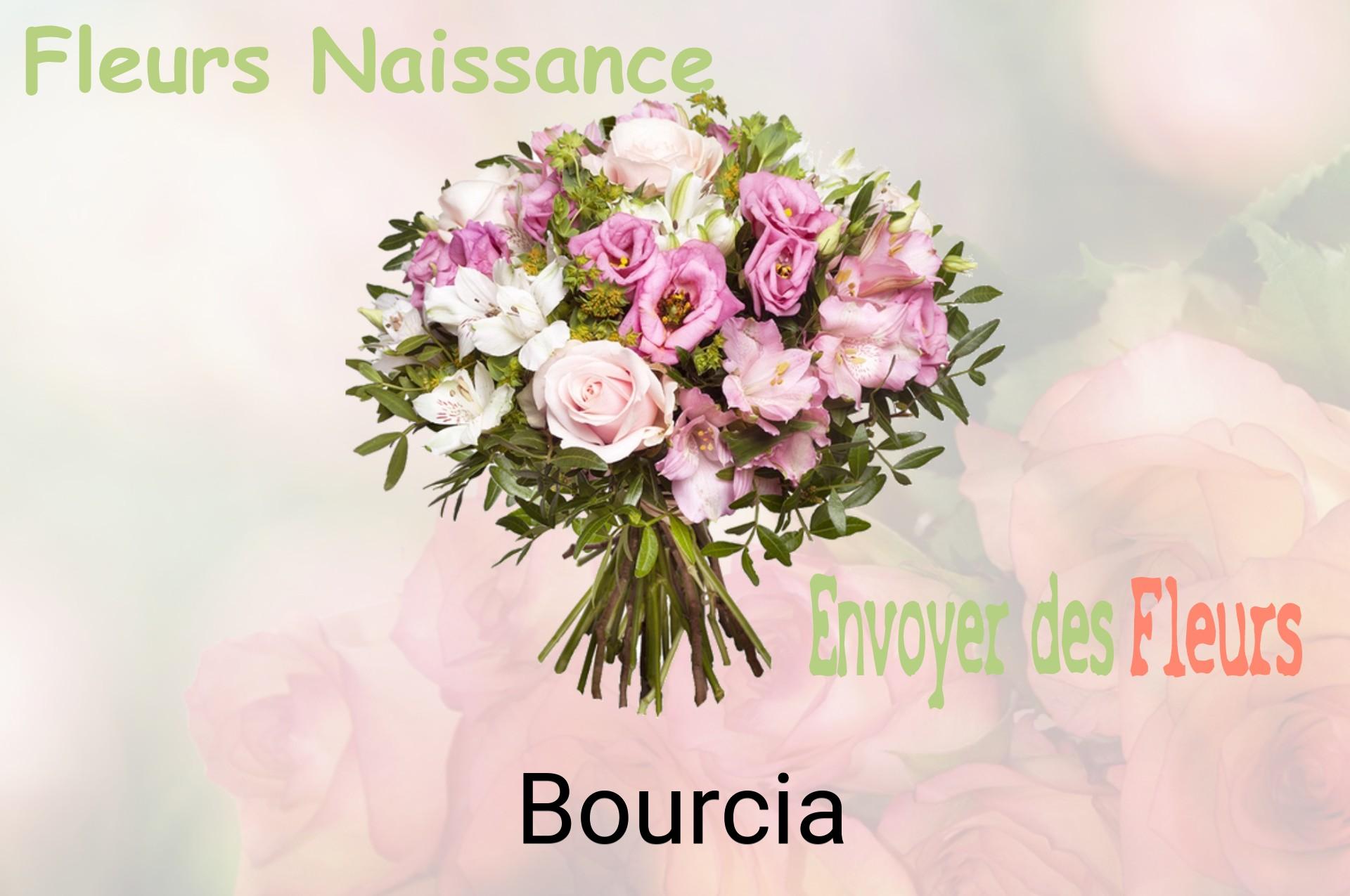 Bouquet de fleurs de naissance livré à Bourcia